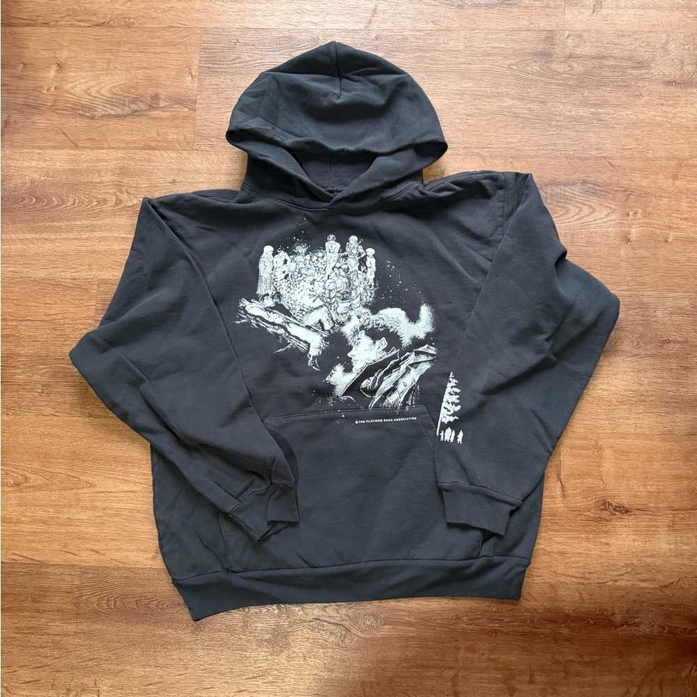 Berserk Black Graphic Hoodie with White Illustration - PREMIUM BAKA